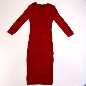 Bebe Bodycon dress Red size Small